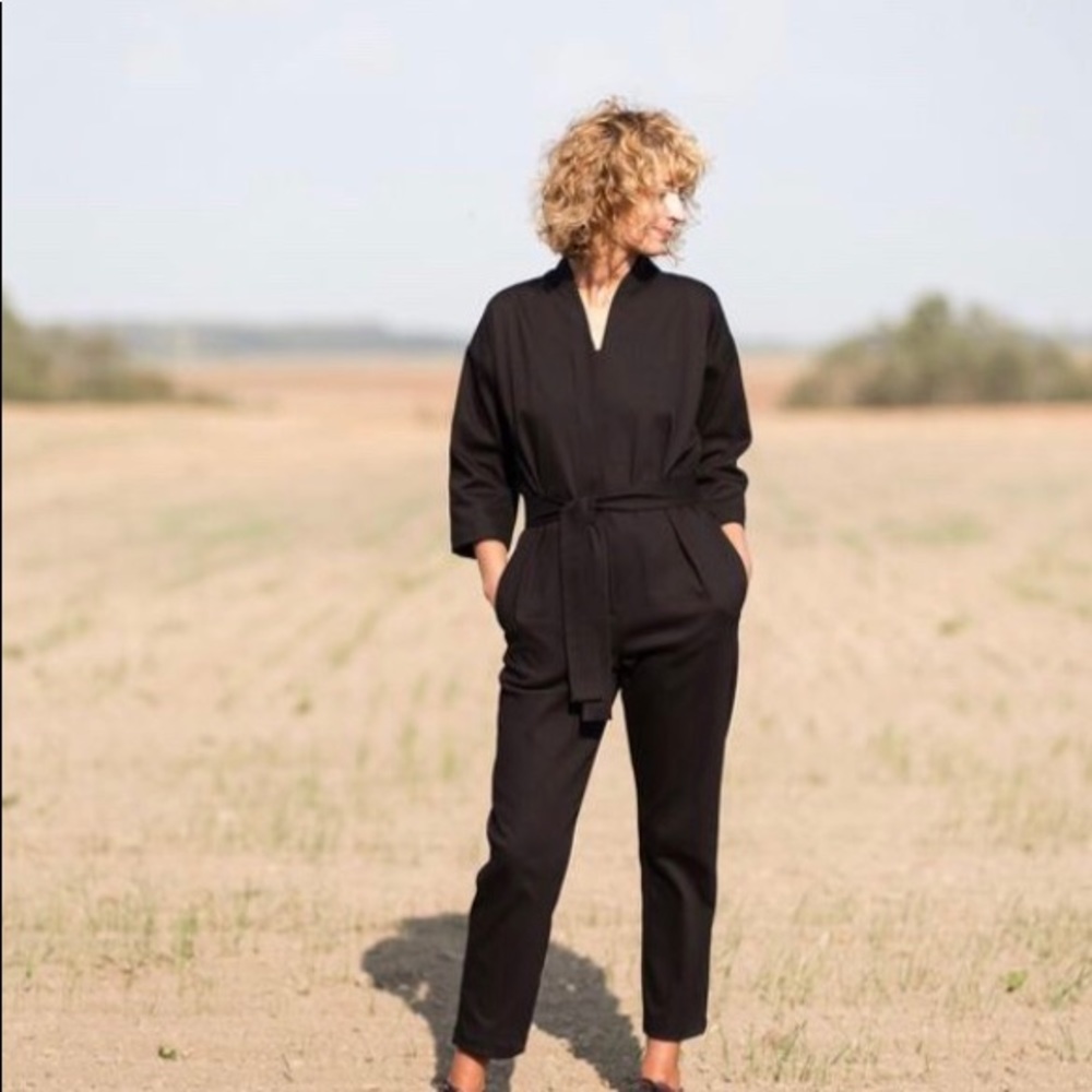 OffOn linen kimono jumpsuit